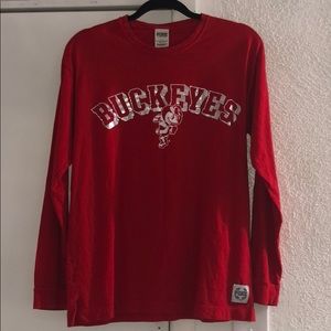 pink college long sleeve